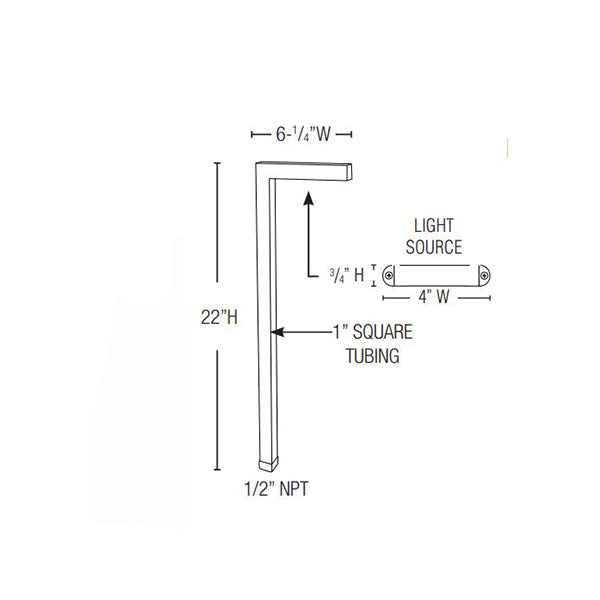 Lightcraft Outdoor L Path Light 12V Stake Included