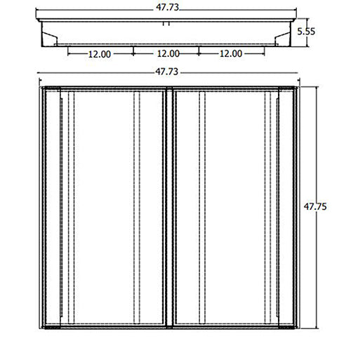 Advantage Environmental Lighting LLI 4 X 4 LED Lay-In Square Troffer