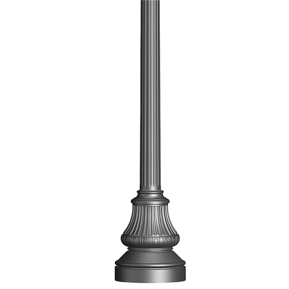 LSI Industries Aluminum Fluted Round Poles with Decorative Base 4FRN/5FRN/6FRN