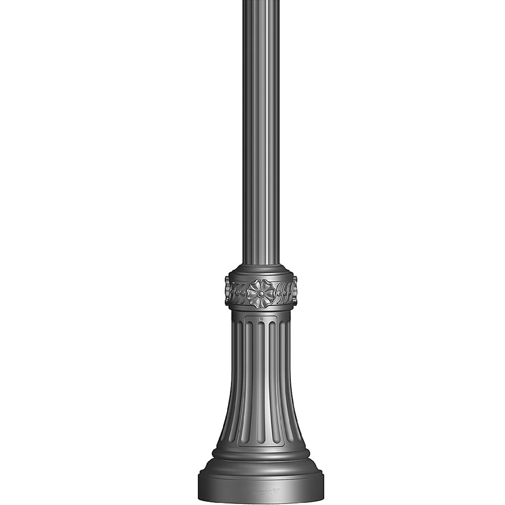 LSI Industries Aluminum Fluted Round Poles with Decorative Base 4FRN/5FRN/6FRN