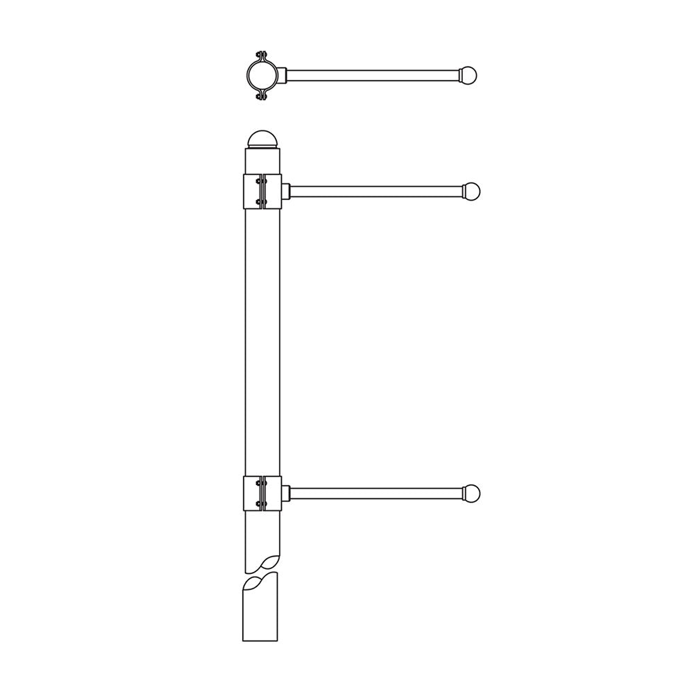 LSI Industries Lifestyle Brackets & Pole Accessories XDLS-XDLM-BK