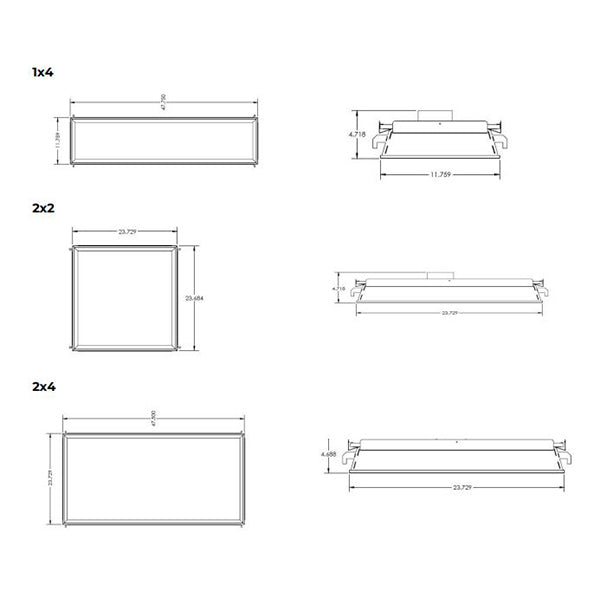 Advantage Environmental Lighting LSLR Recessed LED Sky Light