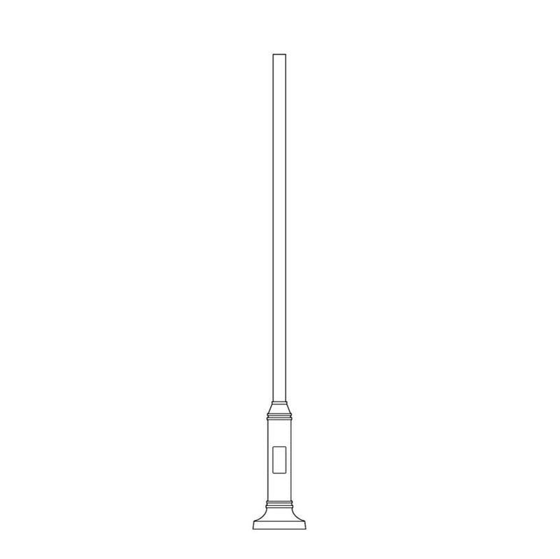 Lumec Lighting Contemporary Small Bottleneck Poles (AM6, AMT6, SM6)