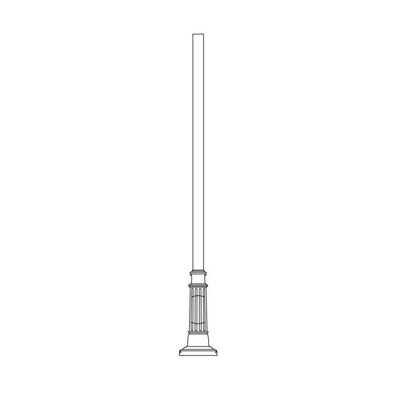 Lumec Lighting Traditional Bottleneck Poles (R800 Series)