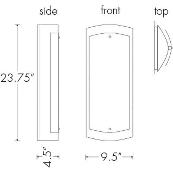 Luz Azul 9318-24 Outdoor Wall Sconce By Ultralights Lighting Additional Image 1