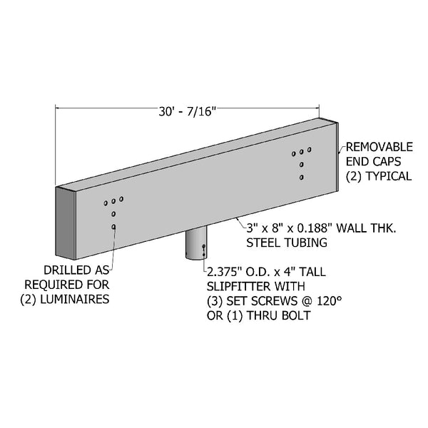 Lyte Poles SCA Multiple-Mounting Cross Arm Brackets