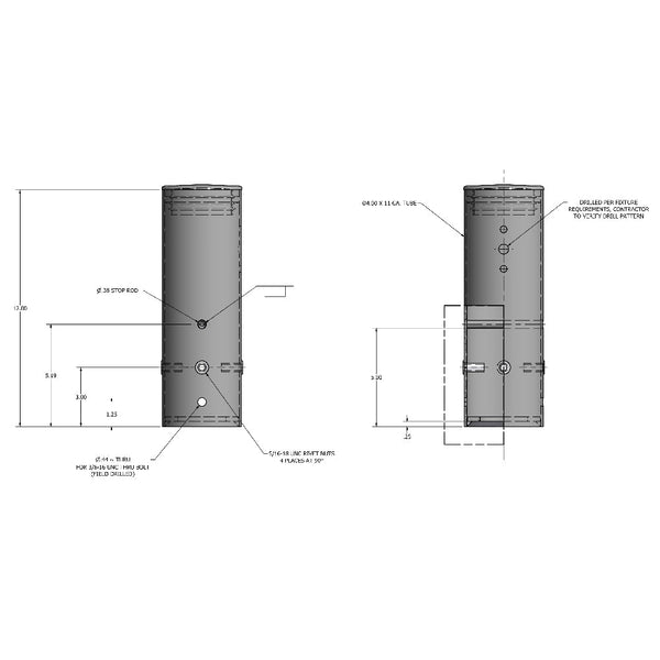 Lyte Poles PTAR Round Pole Top Adaptor Brackets