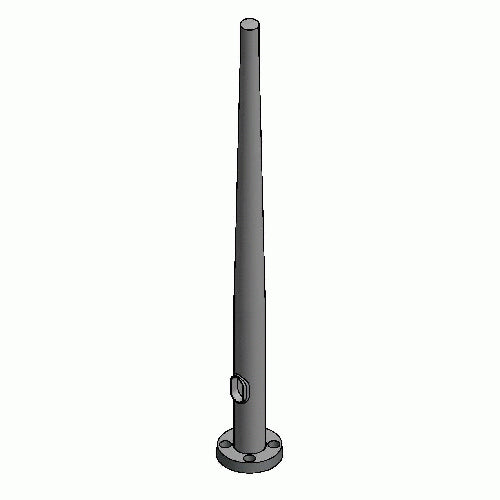 Lyte Poles 505 Round Tapered Hinged Aluminum Poles