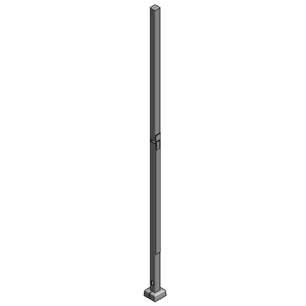 Lyte Poles 501 Square Straight Hinged Steel