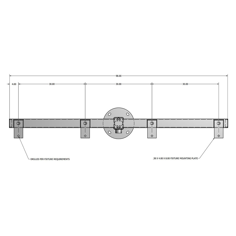 Lyte Poles CRT Top-Mounted Cross Arm Brackets