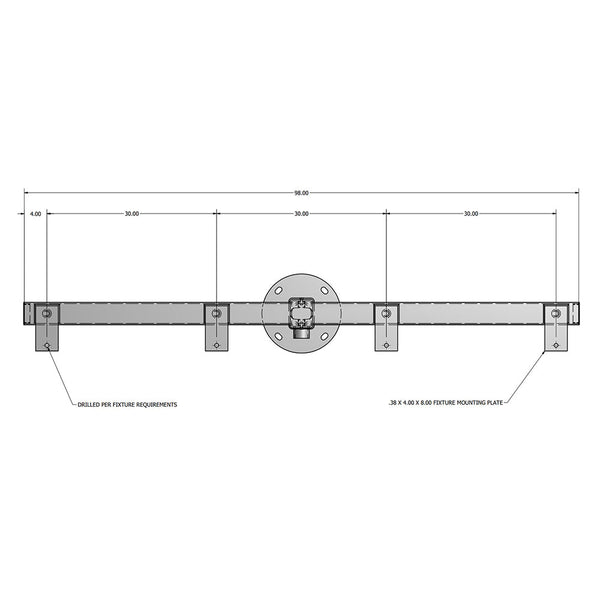 Lyte Poles CRT Top-Mounted Cross Arm Brackets