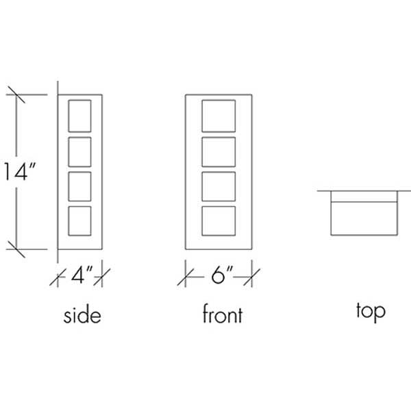 Modelli 15332-HM Outdoor Horizontal Mounting Wall Sconce By Ultralights Lighting Additional Image 1