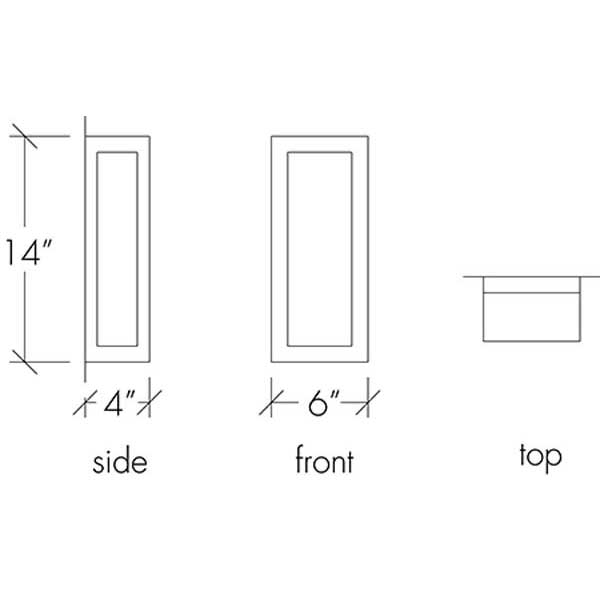 Modelli 15333-HM Outdoor Horizontal Mounting Wall Sconce By Ultralights Lighting Additional Image 1