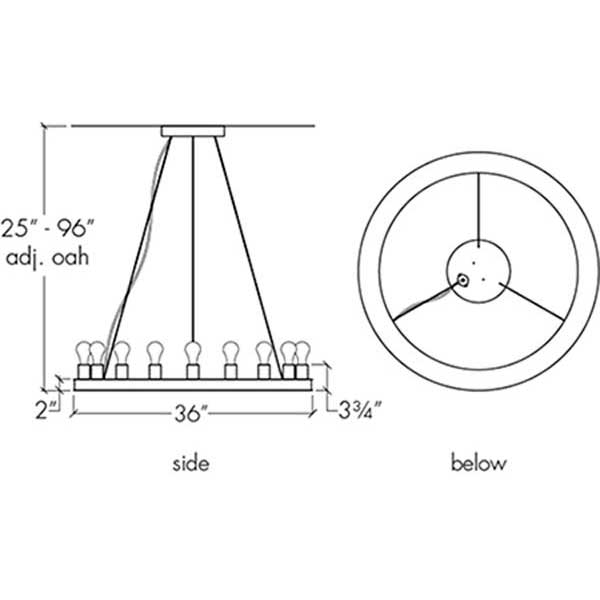 Radius 19425 Indoor/Outdoor Pendant By Ultralights Lighting Additional Image 3
