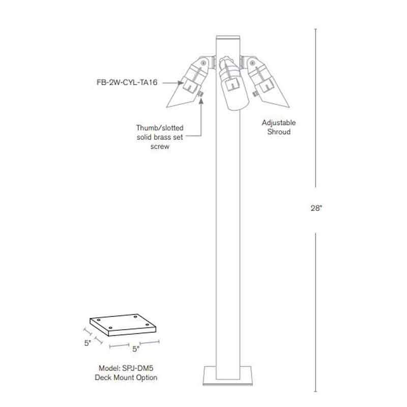 SPJ Lighting SPJ-22D 2W LED Pathlight 12V