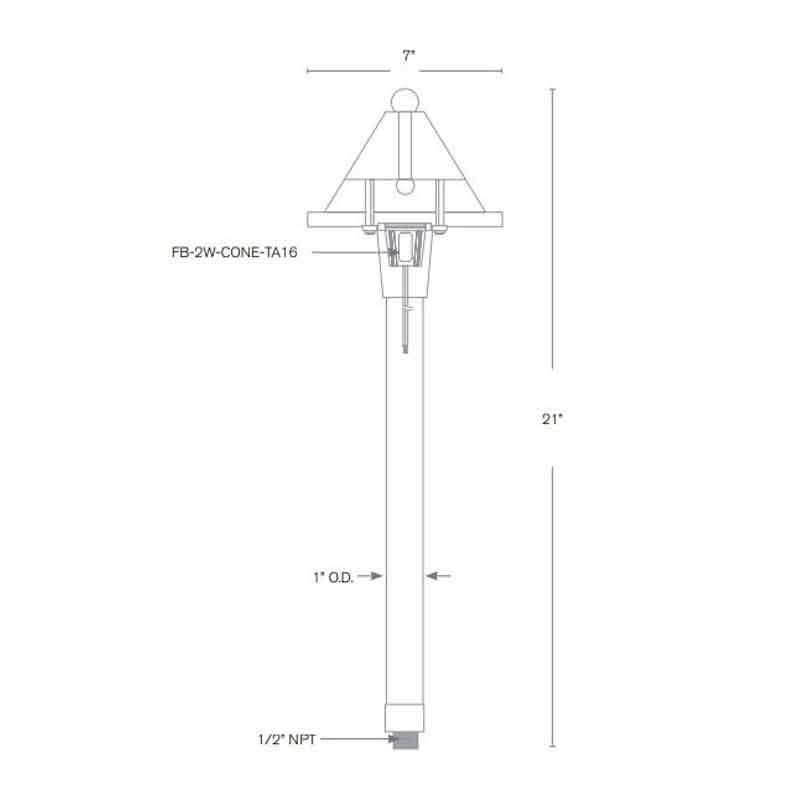 SPJ Lighting SPJ-CC-101 2W LED Pathway Light 12V - Seginus Lighting