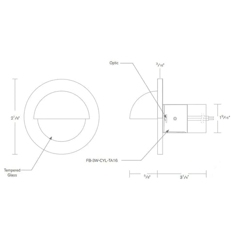 SPJ Lighting SPJ-GDG-3EB LED Recessed Mini Accent Light