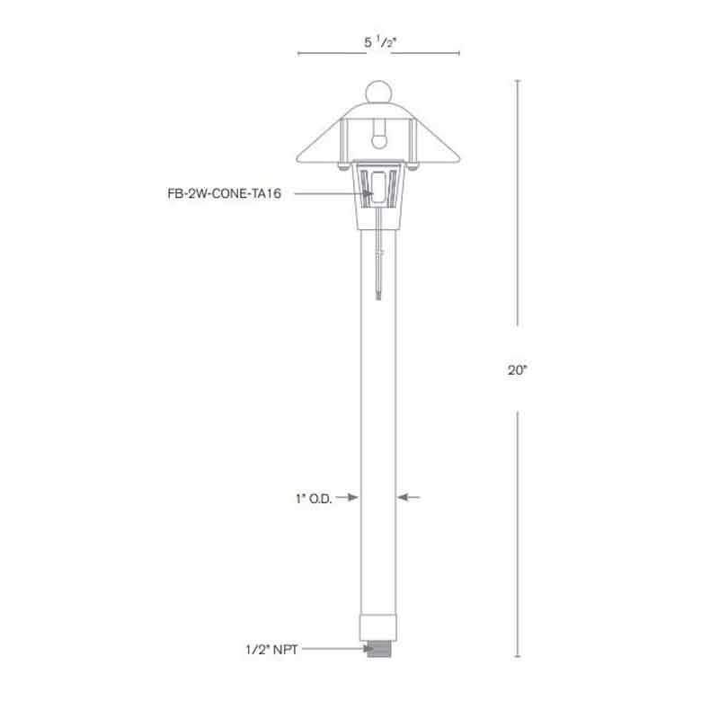 SPJ Lighting SPJ-HPL-5 2W LED Pathway Light 12V - Seginus Lighting
