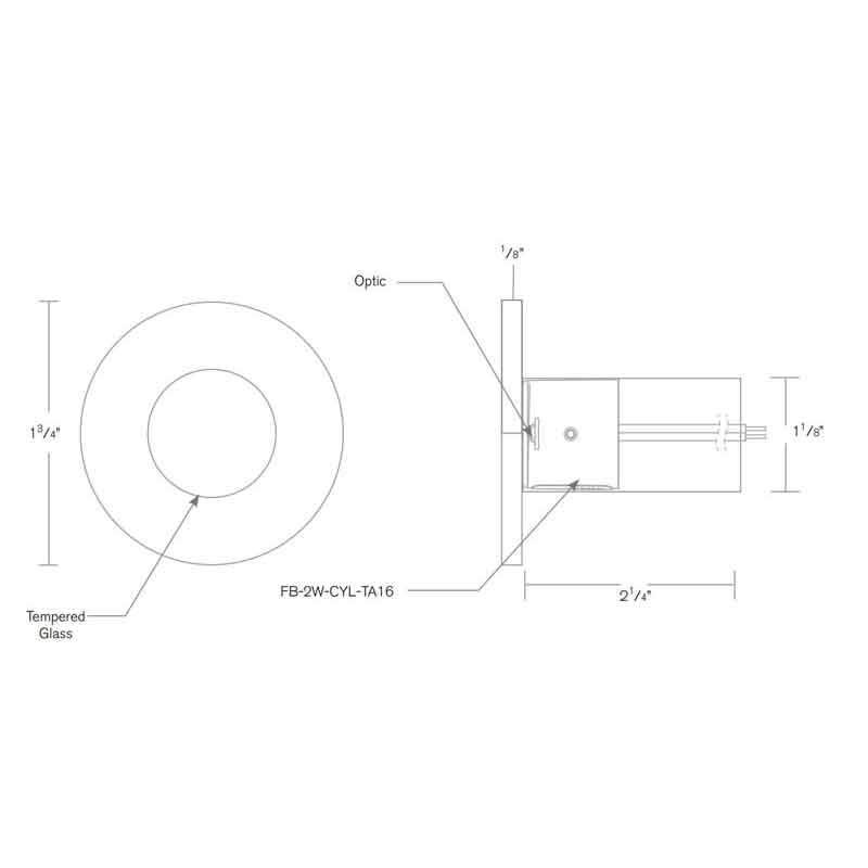 SPJ Lighting SPJ-MINI-GDG-30WM 2W LED Recessed Mini Accent Light 12V