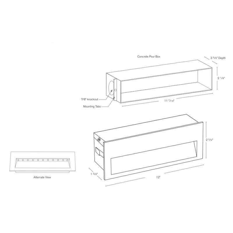 SPJ Lighting SPJ-MSL2-12 6W LED Recessed Box