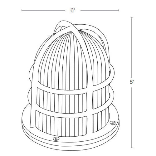 SPJ Lighting SPJ-NS-DM6 Nautical Pier Mount Medium Base