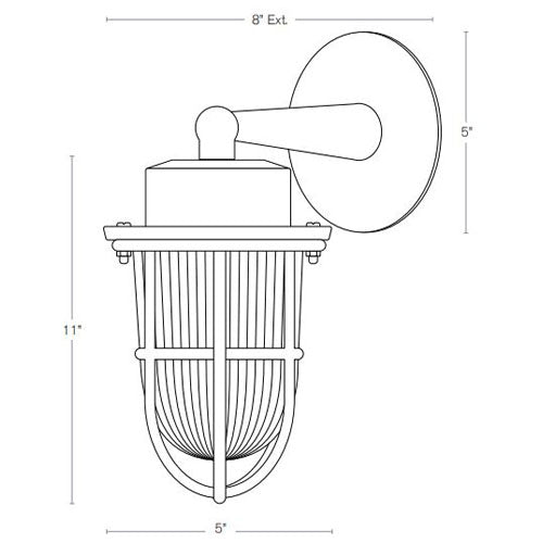 SPJ Lighting SPJ-NS-WM5 Nautical Wall Mount 8W RGBW LED