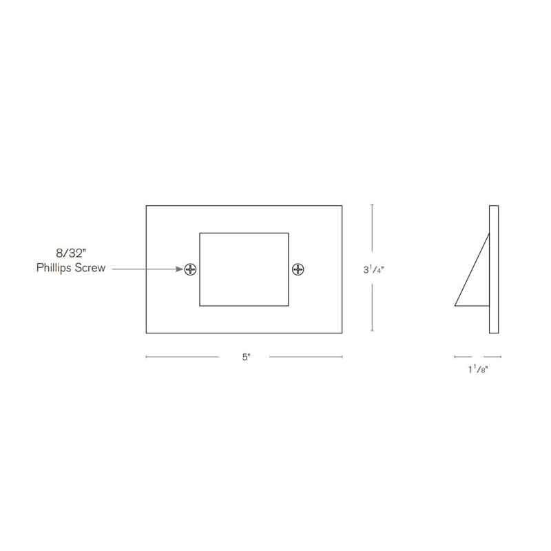 SPJ Lighting SPJ-RBS-SM Cast Brass Cover Only for Recessed Steplight SPJ17-FB-SM-BOX - Seginus Lighting