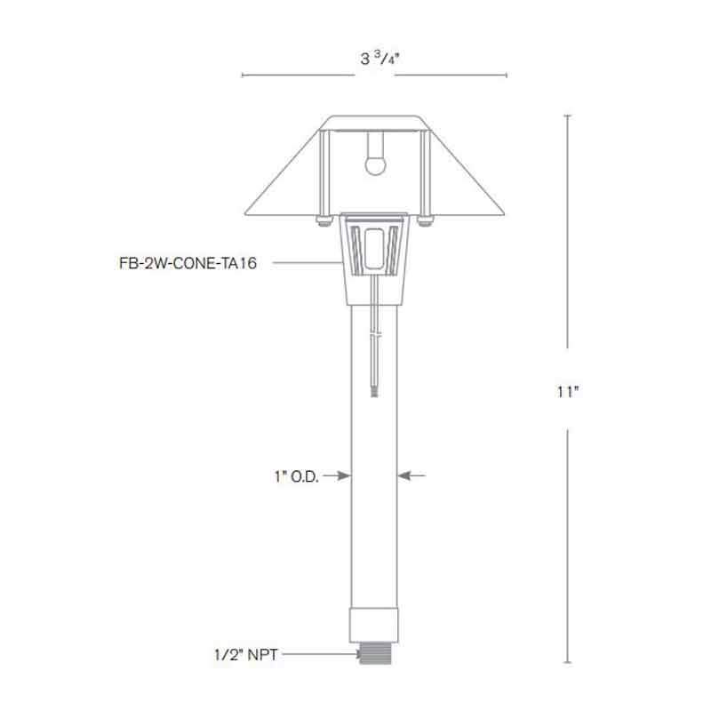 SPJ Lighting SPJ-SK18-PETITE 2W LED Petite Path Light 12V - Seginus Lighting