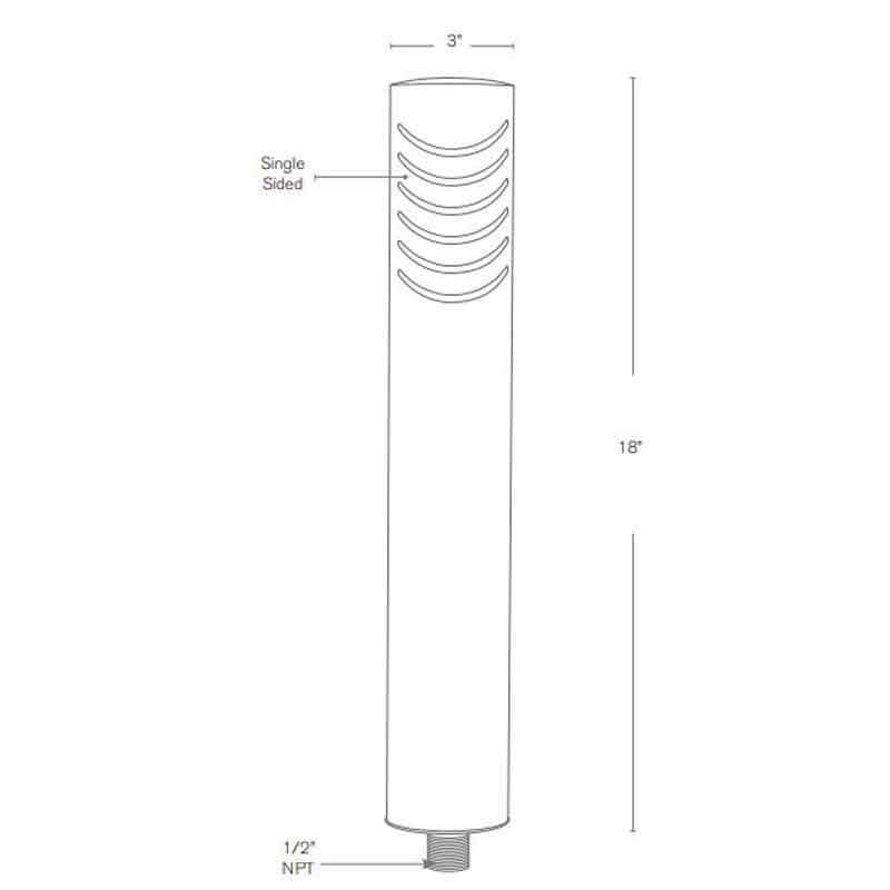 SPJ Lighting SPJ-TW3-1 4W LED Contemporary Pathlight