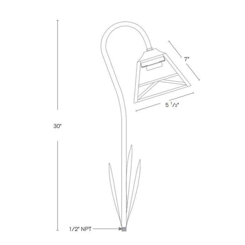 SPJ Lighting SPJ07-03 2W LED Decorative Pathway Light 12V