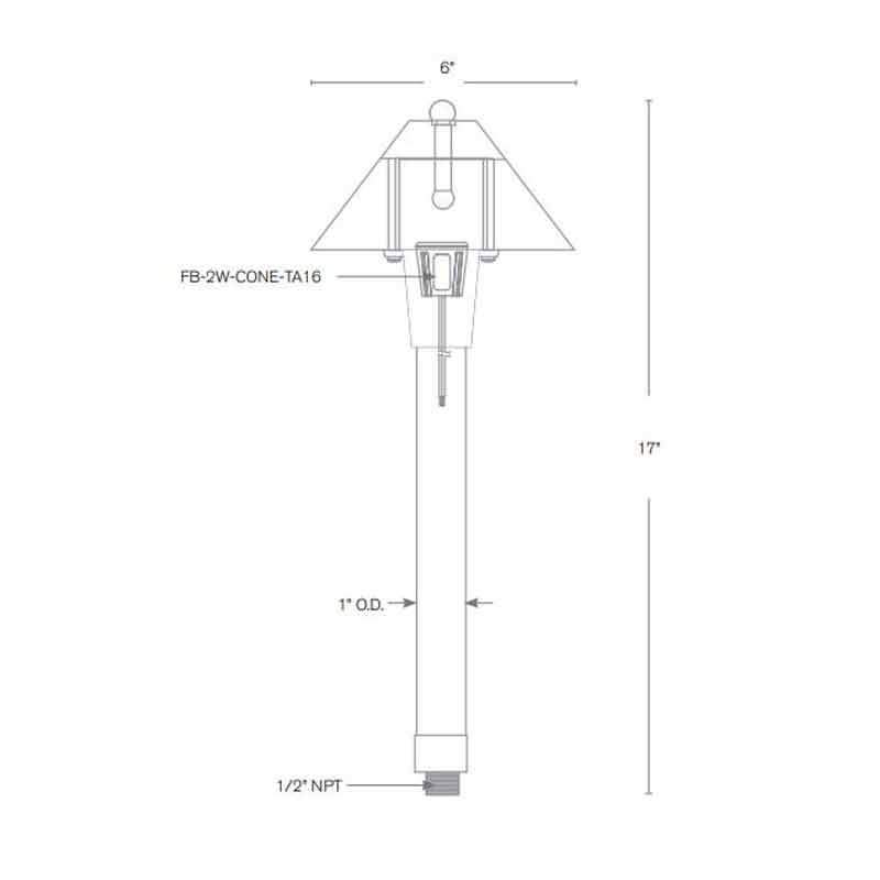 SPJ Lighting SPJ10-03 2W LED Walkway Light 12V