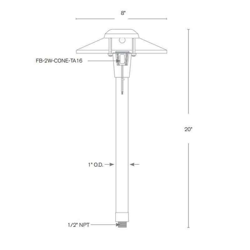 SPJ Lighting SPJ10-05 2W LED Walkway Light 12V