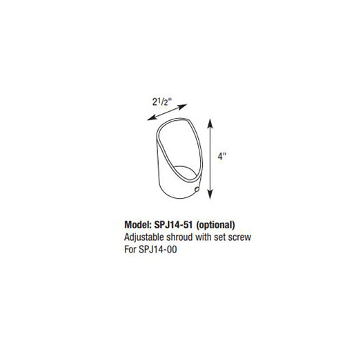 SPJ Lighting SPJ14-51 Shroud For SPJ14-00
