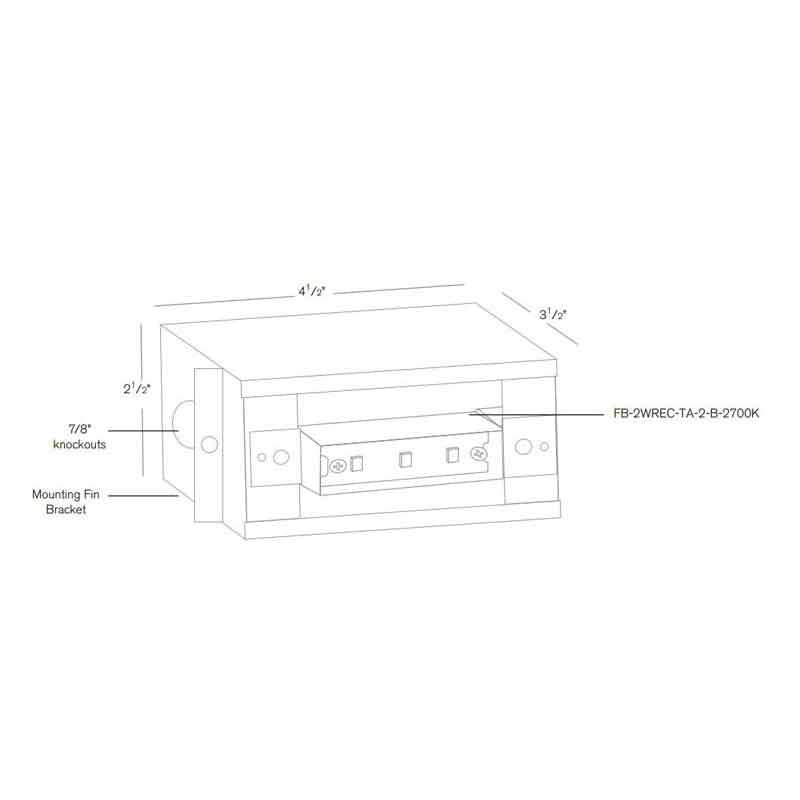 SPJ Lighting SPJ17-01 Window Cover for Recessed Steplight SPJ17-FB-SM-BOX