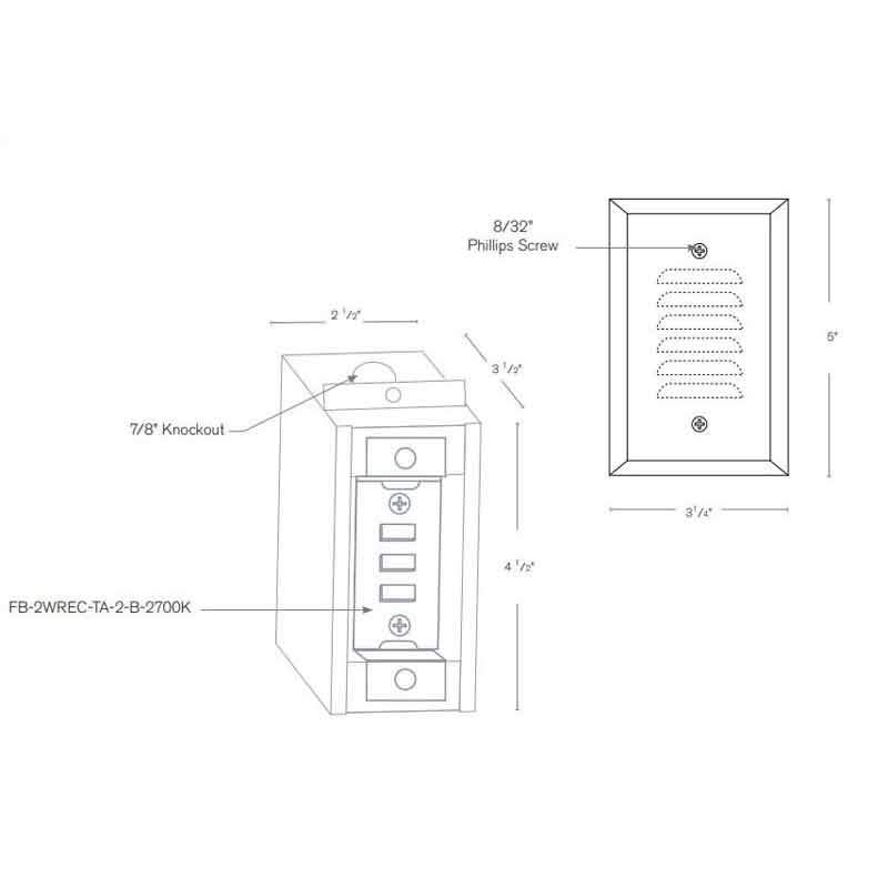 SPJ Lighting SPJ17-VLP 2W LED Recessed Step Light