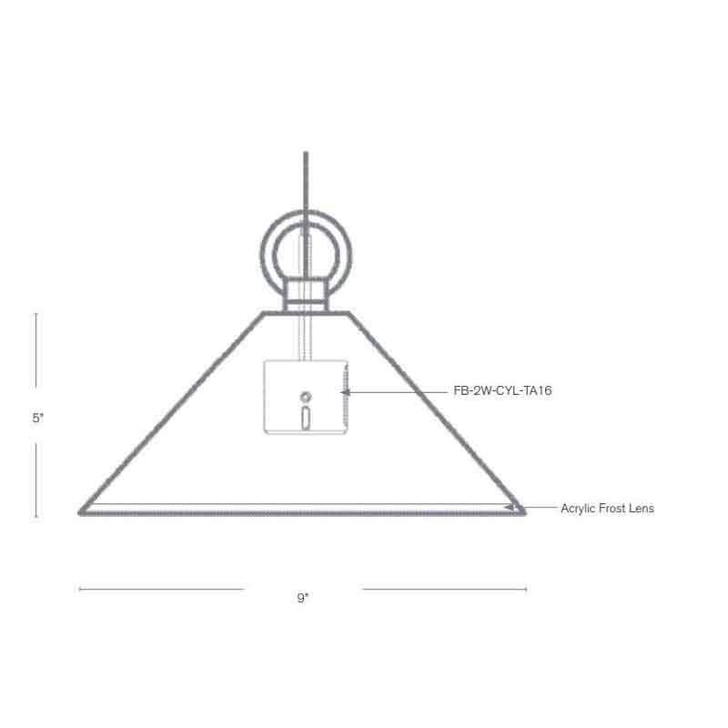 SPJ Lighting SPJ18-11 2W LED Large Hanger 12V