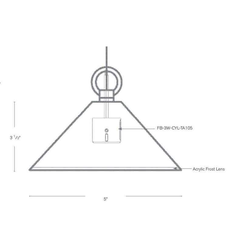 SPJ Lighting SPJ18-12 2W LED Small Hanger 12V