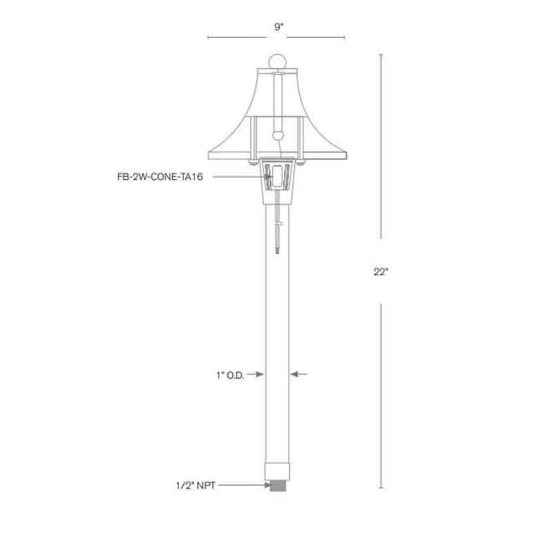 SPJ Lighting SPJ20-02 2W LED Walkway Light 12V