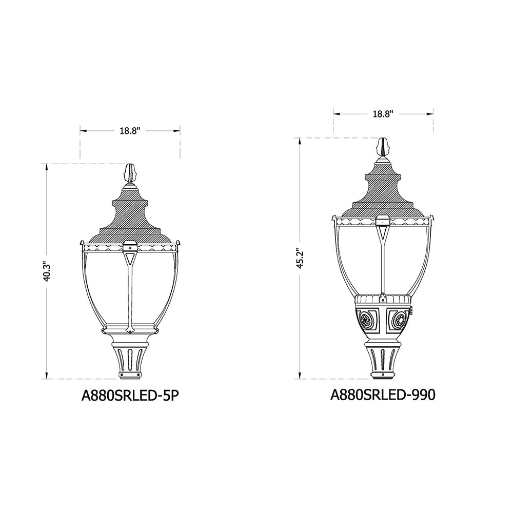 Sternberg Lighting A880SRLED Town Square