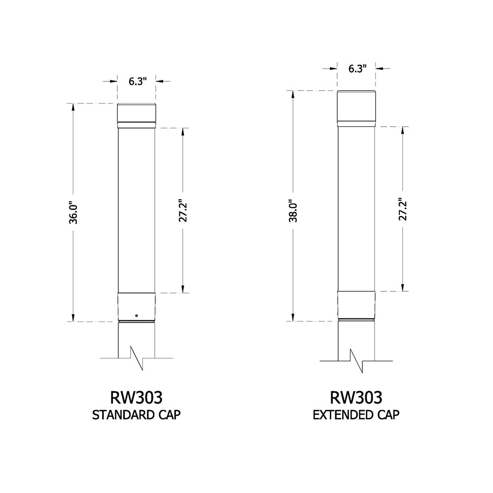 Sternberg Lighting RW303 Rialta&reg; Column Bollard