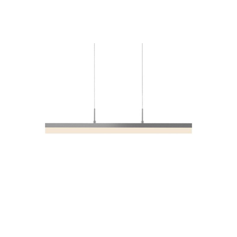 Sonneman SON- 2346.16 Stiletto 32" 12W LED Pendant - Bright Satin Aluminum Finish with Frosted Acrylic Shade. - Seginus Lighting
