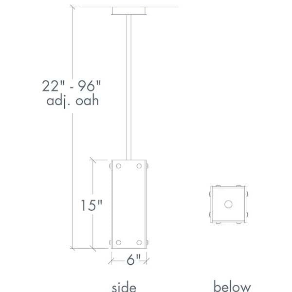 Strata 17376 Indoor/Outdoor Dark Iron Pendant By Ultralights Lighting Additional Image 1