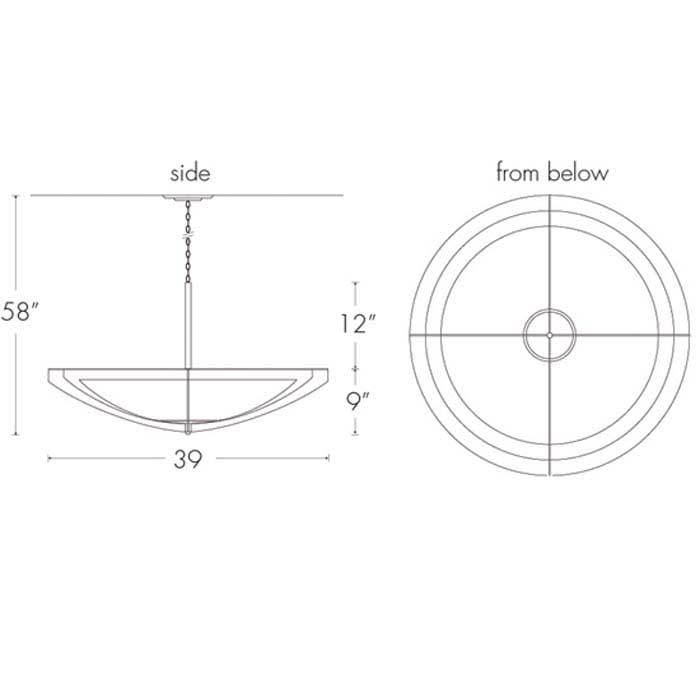 Synergy 0482-39-CH Indoor/Outdoor Chain Hung Pendant By Ultralights Lighting Additional Image 1