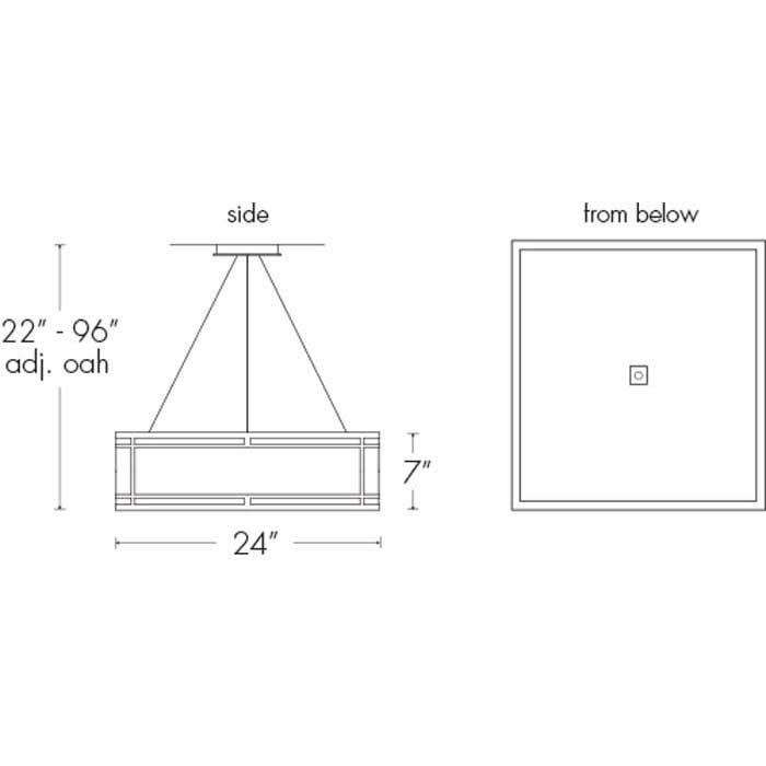 Tambour 13227-24-CH Indoor/Outdoor Cable Hung Pendant By Ultralights Lighting Additional Image 1