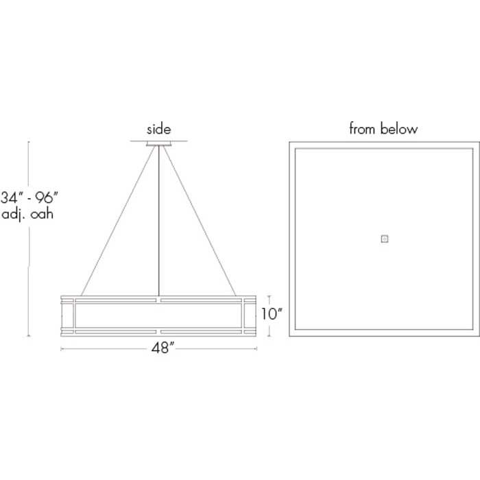 Tambour 13227-48-SM Indoor/Outdoor Stem Mount Pendant By Ultralights Lighting Additional Image 1