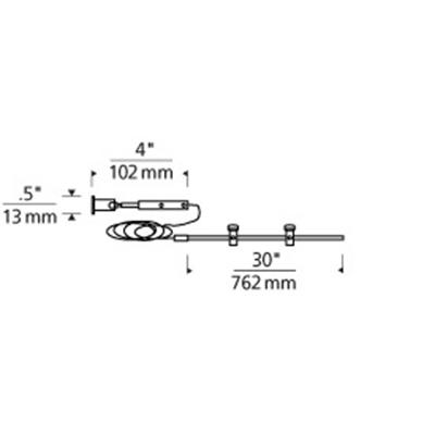 Tech Lighting 700PRTC6 Kable Lite Horizontal Turn