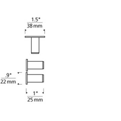 Tech Lighting 700PRTT0 Kable Lite Slimline Anchors