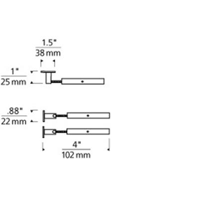 Tech Lighting 700PRTT1 Kable Lite Slimline Turnbuckles