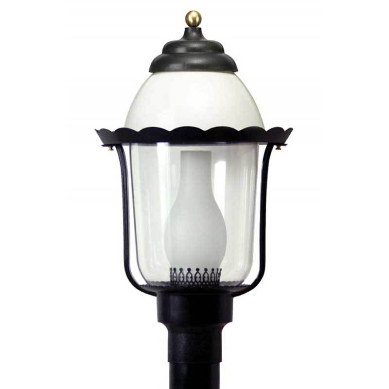 Wave Lighting 123 Victorian Post Top with Glass Chimney