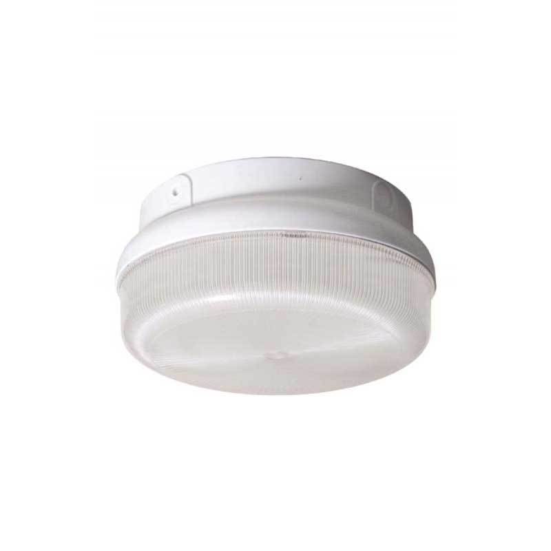 Wave Lighting 165FMF-L22-WH-O Guardian Round Outdoor Wall/Ceiling Mount with Occupancy Sensor